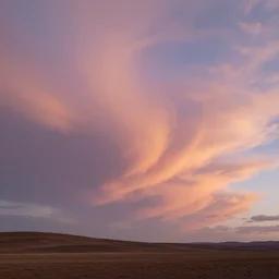 serene candy color whispy sky, Digital Matte Illustration by RHADS and asher brown durand