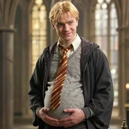 photo of draco malfoy pregnant, six months in