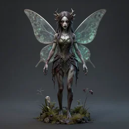 SCP character model, scary, creepy, ominous, horror, fairies, fairy, 3D character model, 8k