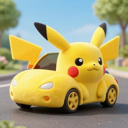 pikachu shaped car