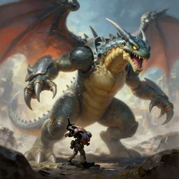 beautiful realistic fantasy painting of groudon fighting halo master chief volumetric lighting, trending on art station, polarizer filter t