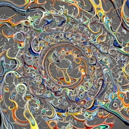 colors weave into a spiral of flame, concept art, trending on artstation 3D.