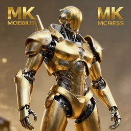 gold and silver tones, cybernetic war, style of moebius, james jean, mcbess, cinematic, highly detailed, award winning, 8 k photorealistic