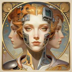 symmetry!! mccree from overwatch, computer parts embedded into face, intricate, elegant, highly detailed, digital painting, artstation, concept art, smooth, sharp focus, cyberpunk, illustration, art by artgerm and greg rutkowski and alphonse mucha, 8 k