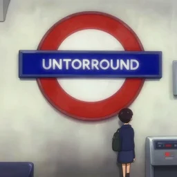 horror movie about the london underground tube subway, anime film still from the an anime directed by katsuhiro otomo with art direction by salvador dali, wide lens