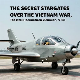 the secret stargates over the vietnam war, 1 9 6 8 colorized historical photograph