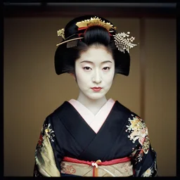 Portrait Photograph of a Japanese Geisha Lomography X-Pro 200