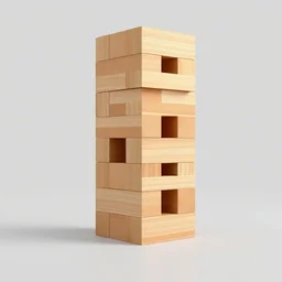 rendering of stacked jenga, funny angle, rectangular angle, simple, silver steel, trending on behance, keyshot 1 1