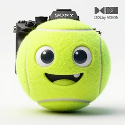 tennis ball monster, colorful, RTX on, perfect face, intricate, Sony a7R IV, symmetric balance, polarizing filter, Photolab, Lightroom, 4K, Dolby Vision, Photography Award