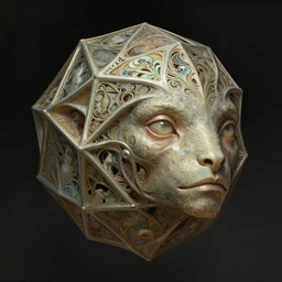 anthropomorphic triacontagon head in glimmery earthlore emily maynard tradesman, intricate, elegant, highly detailed creature, wide angle, digital painting, artstation, concept art, sharp focus, illustration, art by artgerm, bob eggleton, stephen hickman, richard corben, wayne barlowe, greg rutkowski, alphonse mucha, 8 k