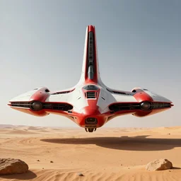 professional photograph of a beautiful neo - futuristic simplified symmetrical spacecraft landed on a desert plateau by ilm, denis villeneuve, emmanuel shiu, zaha hadid, vapor, cinematic architectural scale, red paint detail, manga, dramatic, lamborghini styling, volumetric, concept art, hard surface, hyperrealism, high detail, trending on artstation, sharp focus, rendered in octane