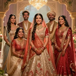 epic professional digital art of beautiful indian wedding, ambient lighting, painted, happy, bright, impressive, leesha hannigan, wayne haag, reyna rochin, ignacio fernandez rios, mark ryden, iris van herpen, best on artstation, cgsociety, wlop, pixiv, stunning, gorgeous, much wow, much detail, cinematic, masterpiece