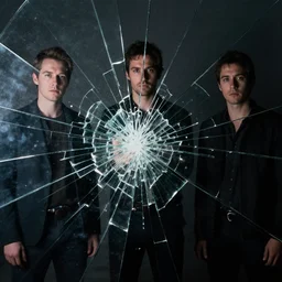 breaking apart all my pictures of you, shattered glass, dark, by Jeffrey Smith, Chad Knight and Mark Brooks