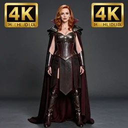 full length photo of christina hendricks as a vampire amazon warrior, highly detailed, 4 k, hdr, smooth, sharp focus, high resolution, award - winning photo