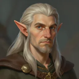 illustration. Close up portrait. matte painting of single halfling. Elf. Dwarve. craig mullins. ArtStation