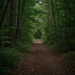 boring forest trail in the woods cfg_scale -12