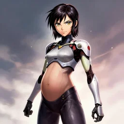 Alita from Battle Angel Alita, pregnant