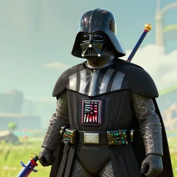 darth vader in the style of the legend of zelda breath of the wild, the legend of zelda breath of the wild gameplay