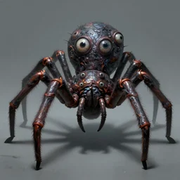 d & d monster, huge spider monster covered in bulging eyes, dark fantasy, concept art, character art