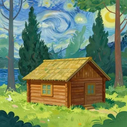 [ a log cabin in the forest ] [ van gogh ] [ ocean ]
