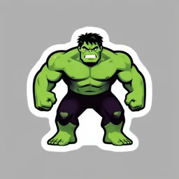 simple vector logo for the hulk