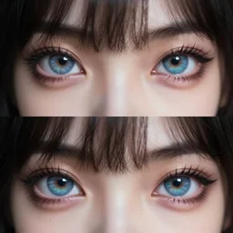 saimin illustration of an anime girl's eyes bewitched by artgerm and wlop and greg rutkowski, digital art, extreme detail, realistic lighting, cinematic composition, concept art, sharp focus, colorful, photorealistic eyes, 8 k