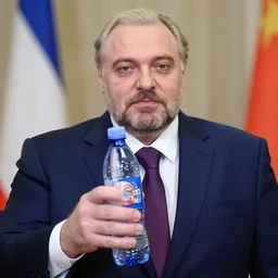 Alexander Lukashenko as a bottle of water