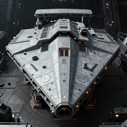 a Star Wars imperial destroyer, huge, lot of details, greebles and nurnies and activity lights, symmetrical, realistic