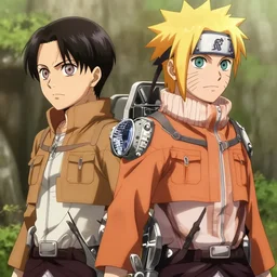 gal gadot wearing 3d maneuver gear screenshot from attack on titan 進撃の巨人 anime emma watson as naruto uzamaki
