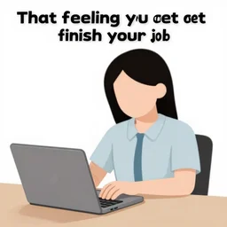 that feeling you get after you finish your job meme