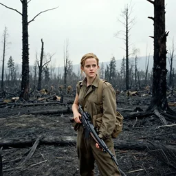 emma watson battle of khe sanh, landscape burned trees,