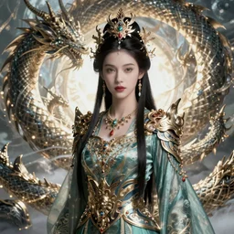 the portrait of a dragon queen, epic fantasy art, trending on artstation, mystical, dragons, mystical atmosphere, high detail, high definiton, hyperrealistic, 4 k uhd