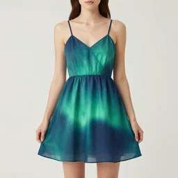 asummer dress that looks like the northern lights, 4 k, trending