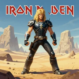 iron maiden in a wasteland