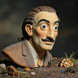 a play - doh sculpture by salvador dali