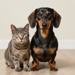 a dachshund - cat - hybrid, animal photography