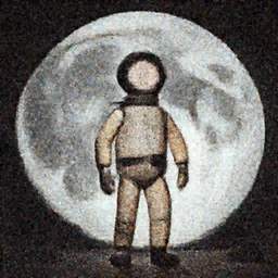 still from the man in the moon, Laika, stop-motion film (1924)
