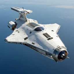 a spaceship designed by simon daniels of cosmic motors, photo realistic