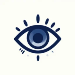an eye logo engineering company, stylized, vector art, behance