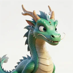dragon portrait, artstation, pixar render, high quality,