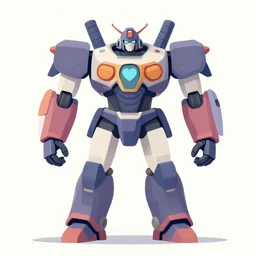 a flat matte illustration art of the difference between making love and being in love, powered mecha - colossus robot, flat background mech colossus wallpaper, most likes on artstation, 2 d digital art, cryengine 4 k uhd