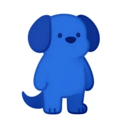 steve on blues clues with a blue cartoon flat minimalist cartoon dog trending on artstation digital paint 4 k 8 k digital painting