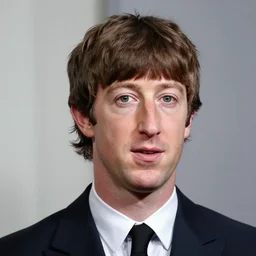 Marc Zuckerberg with Beatles hair bowl cut