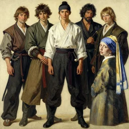 full body character, a ancient chinese young man with headband, painting by masago kimiya, gaston bussiere, katsuya terada, nc wyeth, greg rutkowski, craig mullins, vermeer, frank frazetta, mucha, tom of finland, trending on artstation, jeffery catherine jones