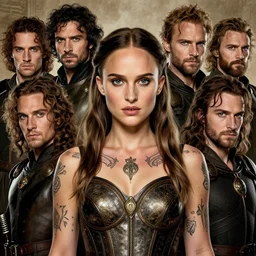 natalie portman, legendary warrior, fighter, lord of the rings, tattoos, decorative ornaments, battle armor, omar ortiz, carl spitzweg, ismail inceoglu, vdragan bibin, hans thoma, greg rutkowski, alexandros pyromallis, perfect face, focused, sharply detailed, centered, rule of thirds, realistic shading, photorealism, illustration