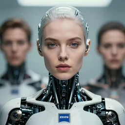 portrait of a stunningly beautiful futuristic female robot, from a chris cunningham music video, depth of field, zeiss lens, detailed, symmetrical, centered, fashion photoshoot, by Annie Leibovitz and Steve McCurry, David Lazar, Jimmy Nelsson, Breathtaking, 8k resolution, extremely detailed, beautiful, establishing shot, artistic, hyperrealistic, beautiful face, octane render