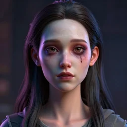 creepy uncanny valley face portrait of a badly 3 d modeled woman, rendered in bryce 3 d and daz, ray - tracing, vibrant color, depth of field, cinematic lighting, sharp focus, rule of thirds, trending on artstation