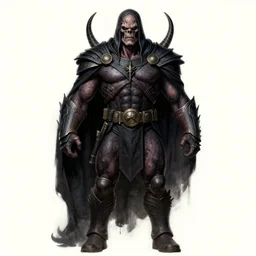 full body portrait of he - man, dark and mysterious and eerie and ominous character, cinematic, epic, highly detailed, intricate, colored, illustration, artwork by marcus whinney