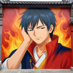 a mural of Fire Lord Zuko facepalming -6
