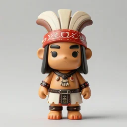 burna boy as a tribal chief vinyl art toy, detailed product photo,